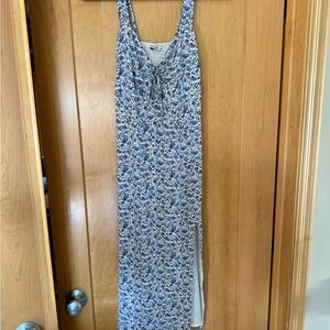 Floral Midi length Dress with Slit